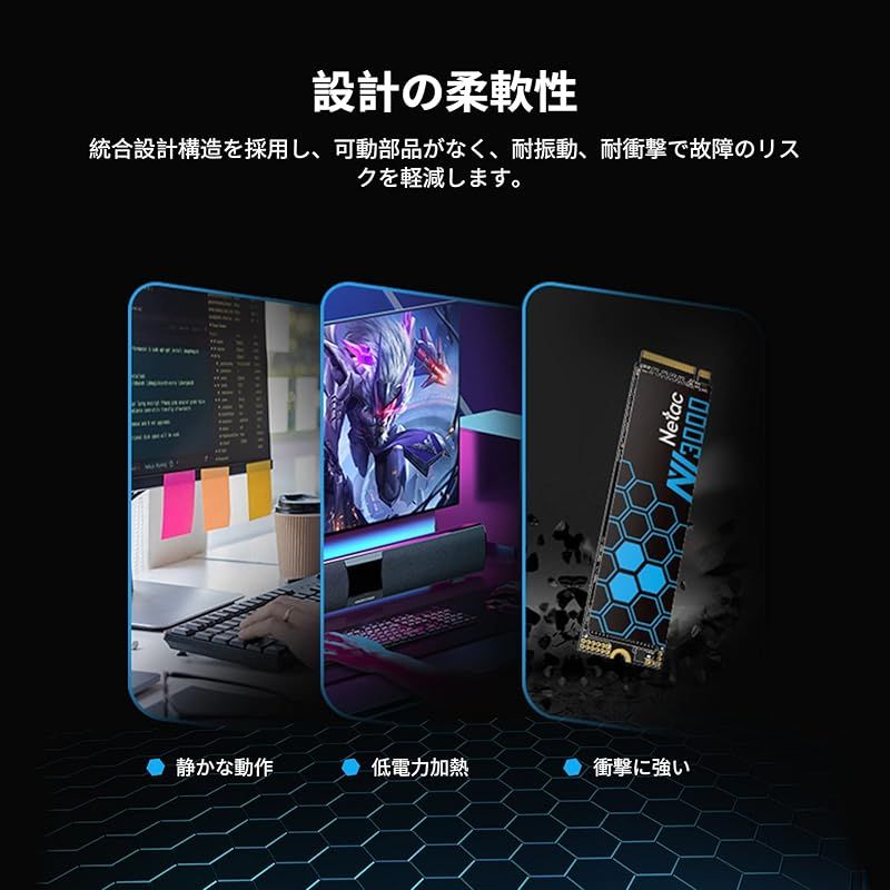 NVME1.4 放熱シート付き最大3