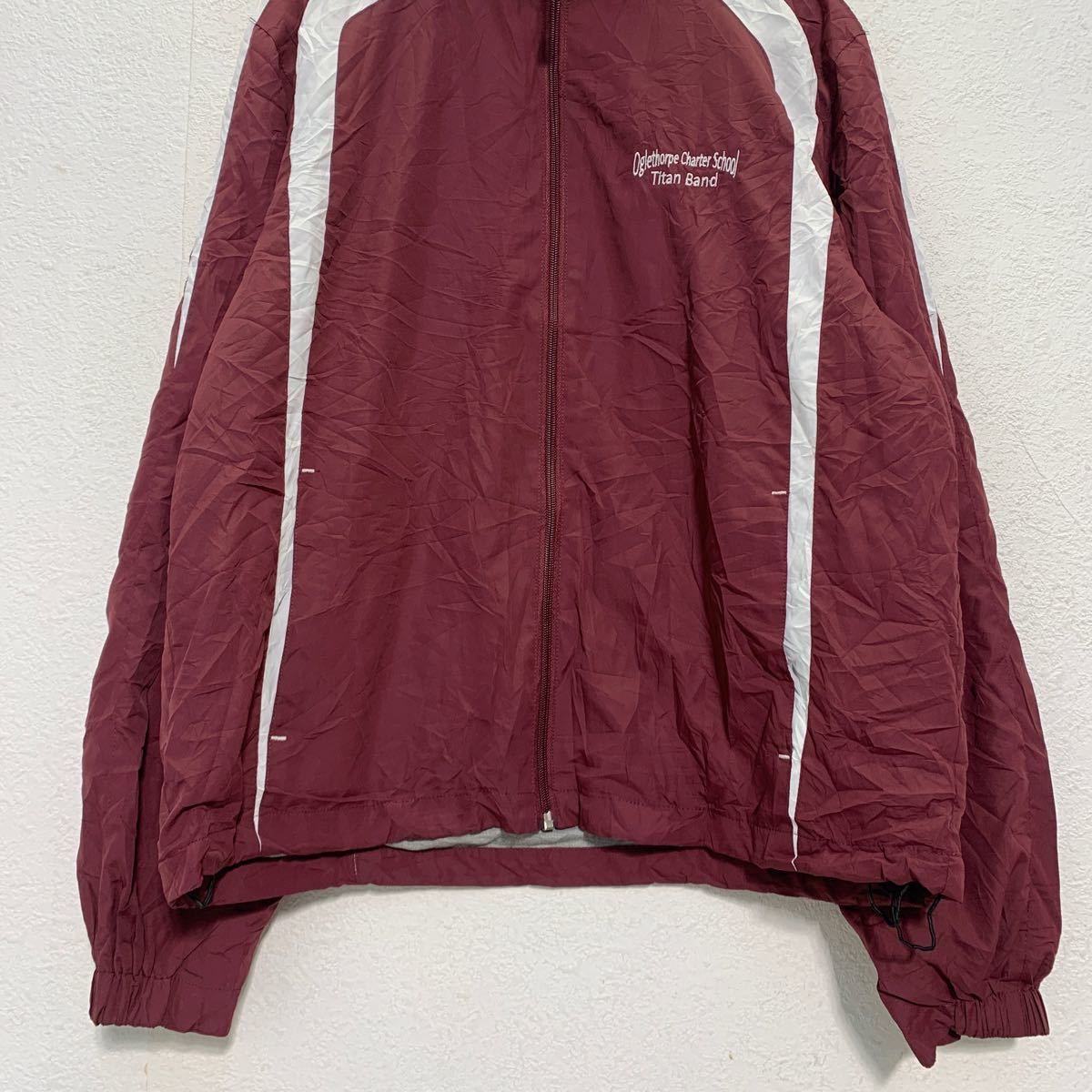 Sport-Tek ジップアップ ナイロン トラックジャケット S ワイン