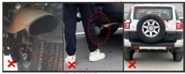 商品は通常配送無料。 トヨタ 1P FJクルーザーGSJ15W型 2006－2020 マフラーカッター テールパイプ デュアル出し リア 外装カスタム 2本出しステンレス オフィス