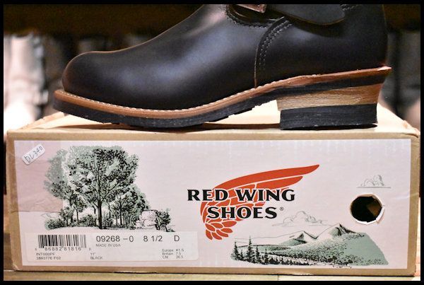 8.5D 箱付 未使用 14年】レッドウィング 9268 エンジニア 黒 ブラック クローンダイク スチールトゥ ブーツ redwing  HOPESMORE【DL340】 - メルカリ