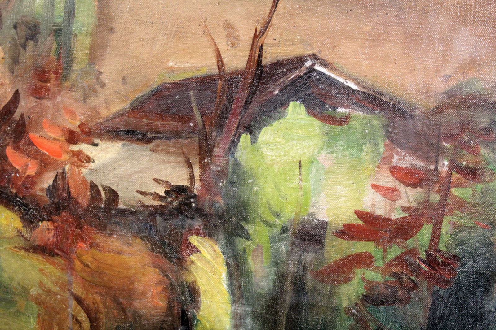 中村善策『小樽』油彩画【真作保証】 絵画 中村善策 『小樽』 油彩画 - 北海道画廊