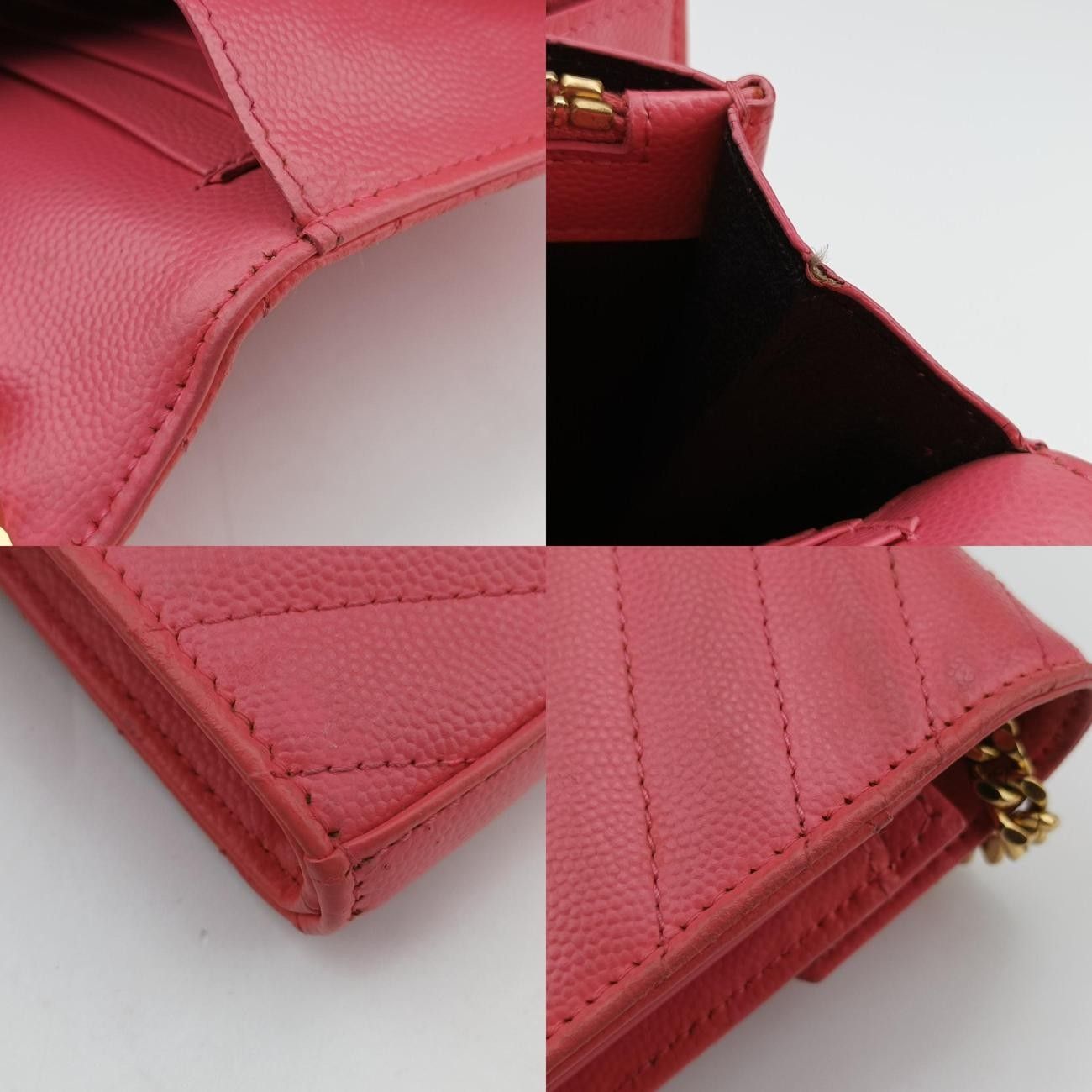 イヴサンローランYves Saint Laurentモノグラムピンクキャビアスキン377828INN377828.1015 DECORATOM_COM_BR