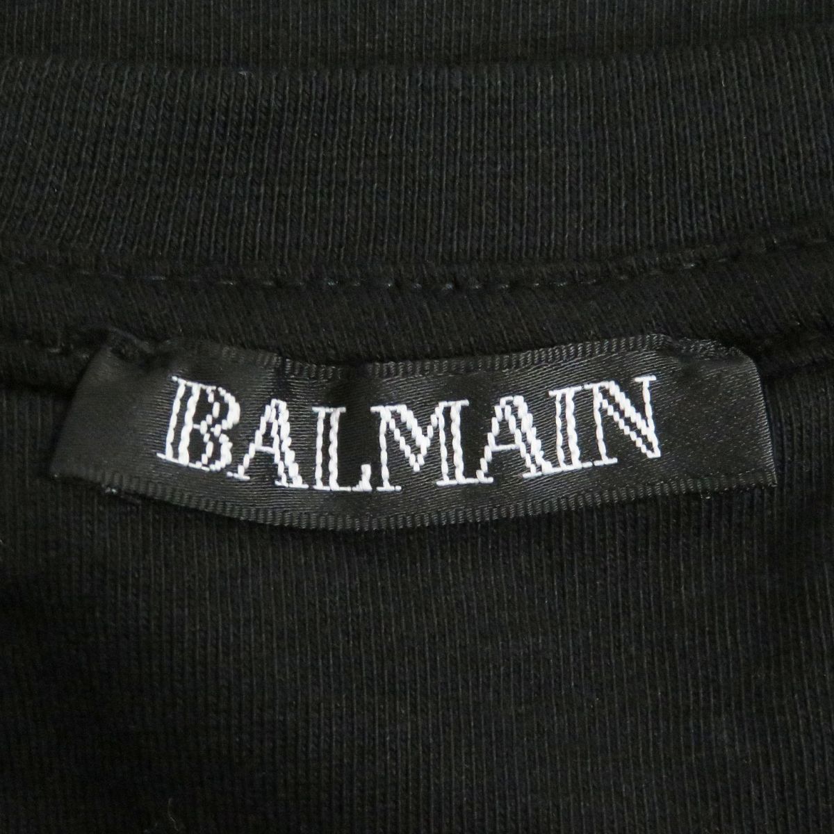 美品□BALMAIN/バルマン ラインストーン シルバー金具 コットン100