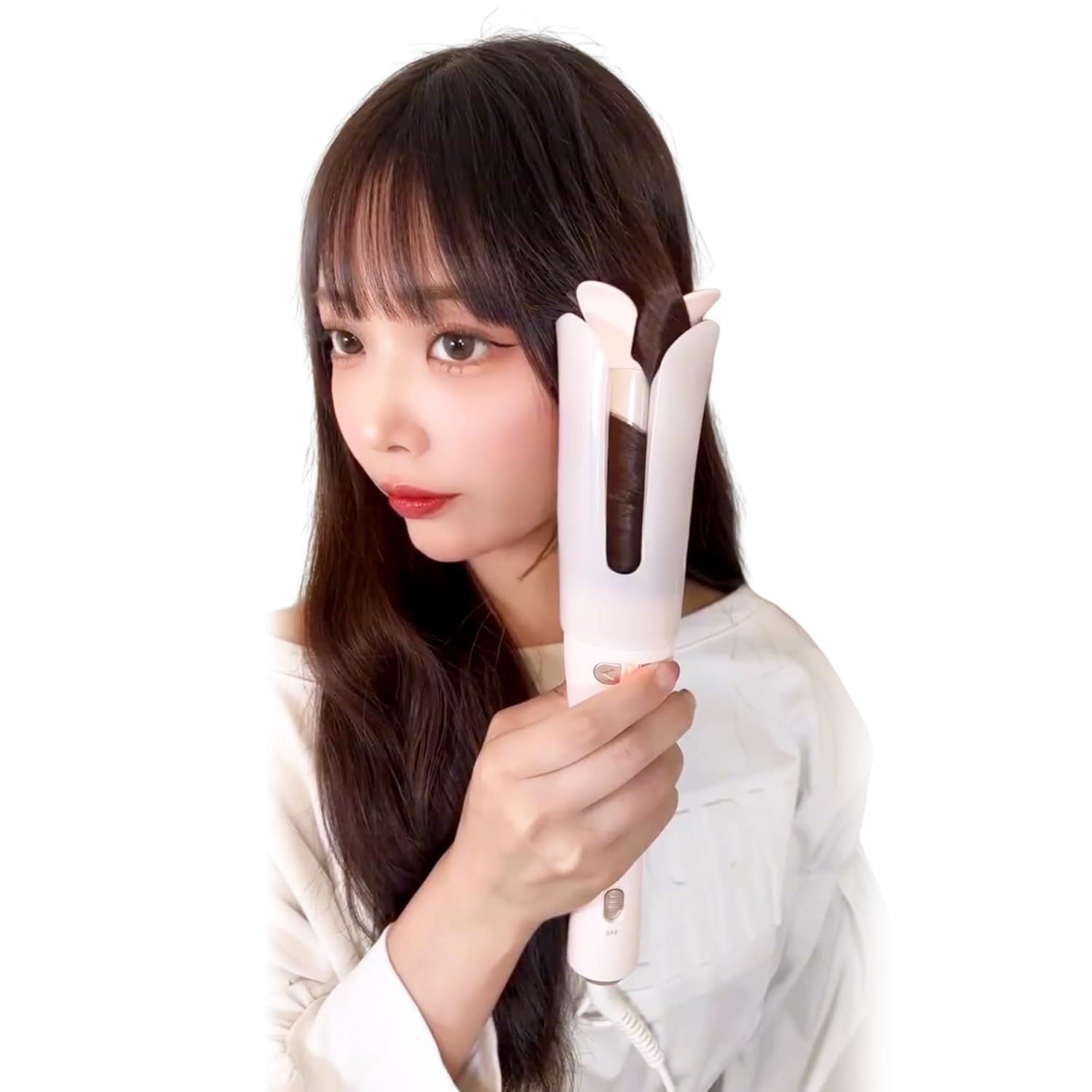 在庫 簡単便利 スタイリング 32ｍｍコテ カーリングワンド セラミックオートカールアイロン 向け 自動巻きヘアアイロン