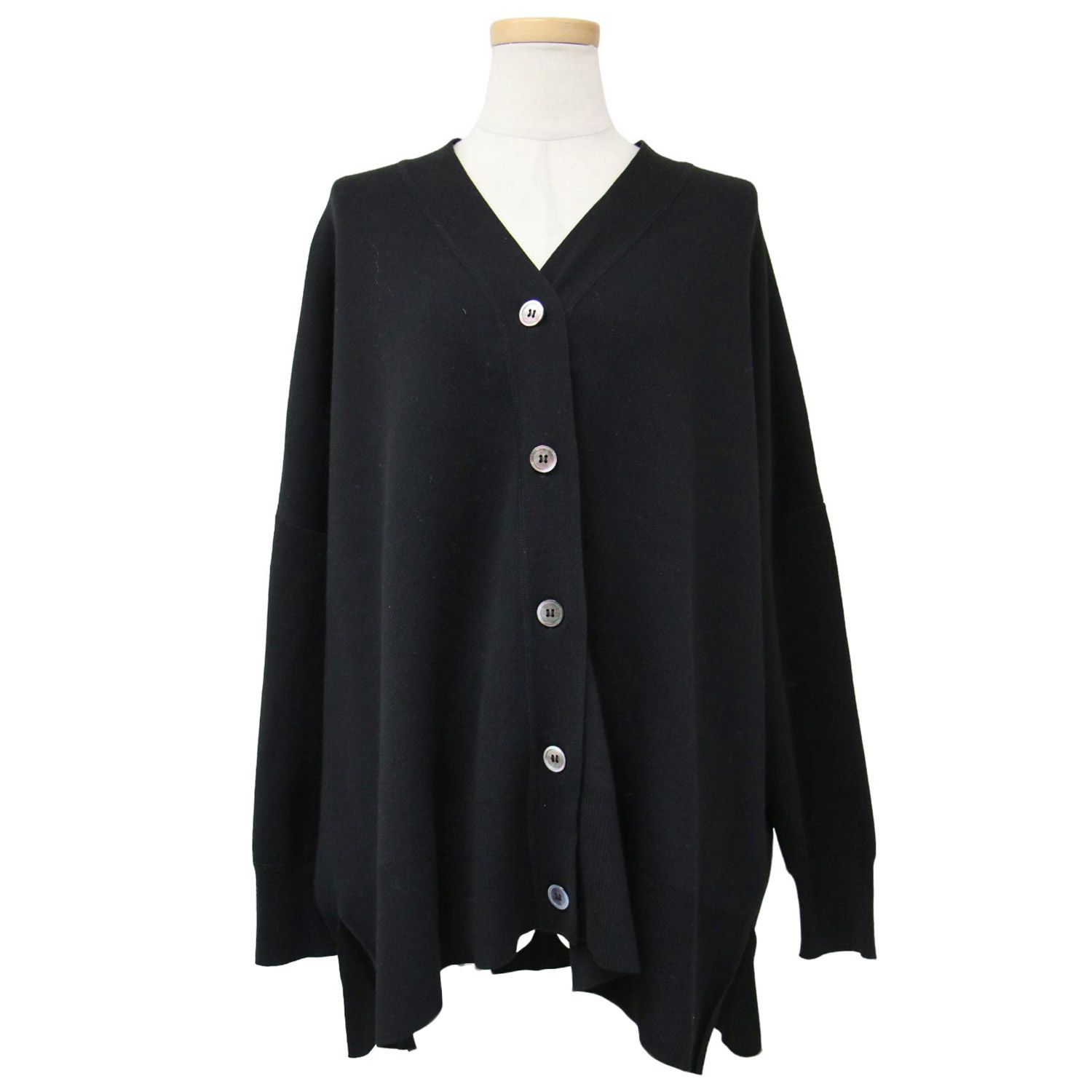 IENA イエナ カーディガン ブラック 黒 サイズ:FREE スーパーファイン