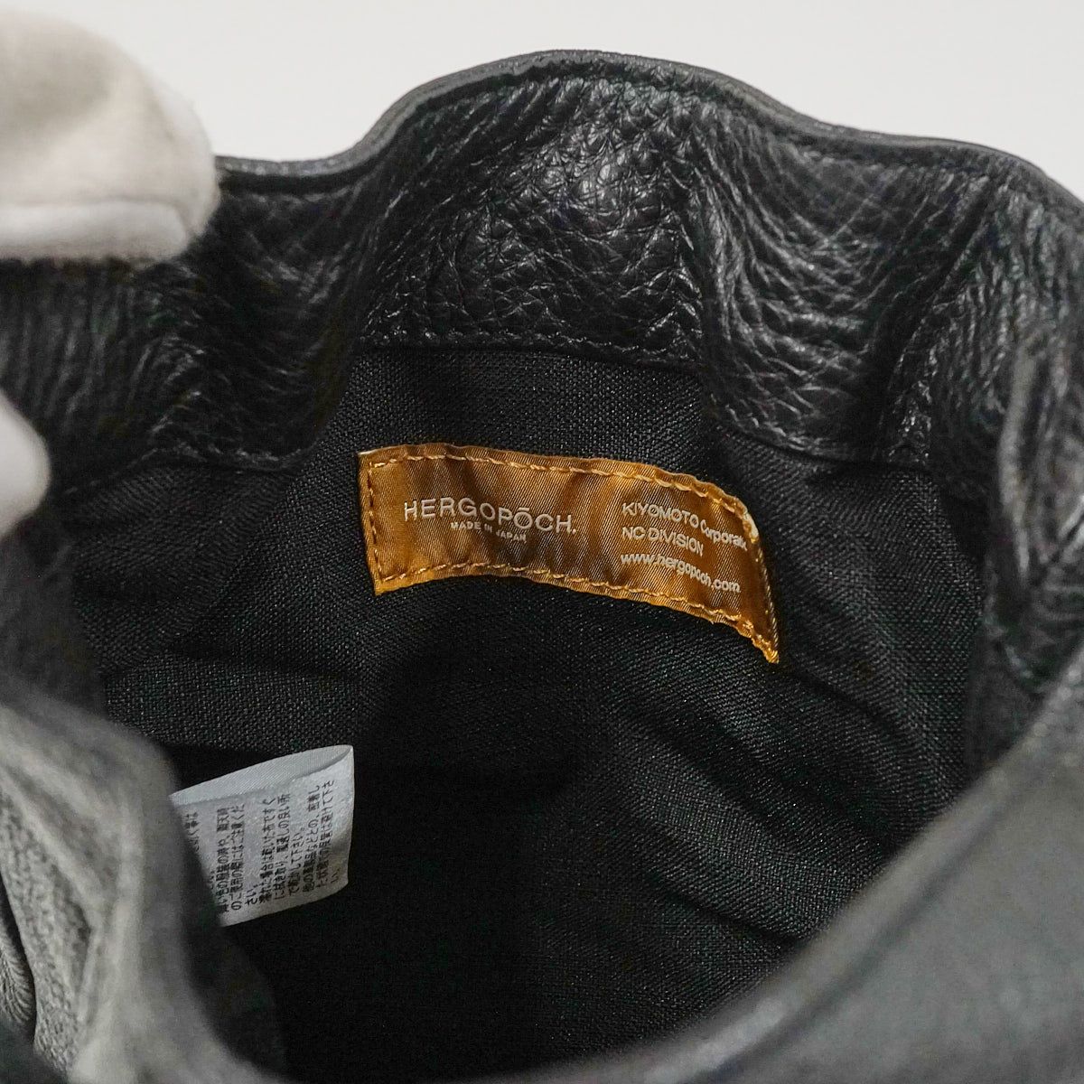 【ほぼ未使用品】HERGOPOCH エルゴポック 巾着ポーチ HERGOPOCH 最大42%☆10/31迄 選べるWノベルティ エルゴポック