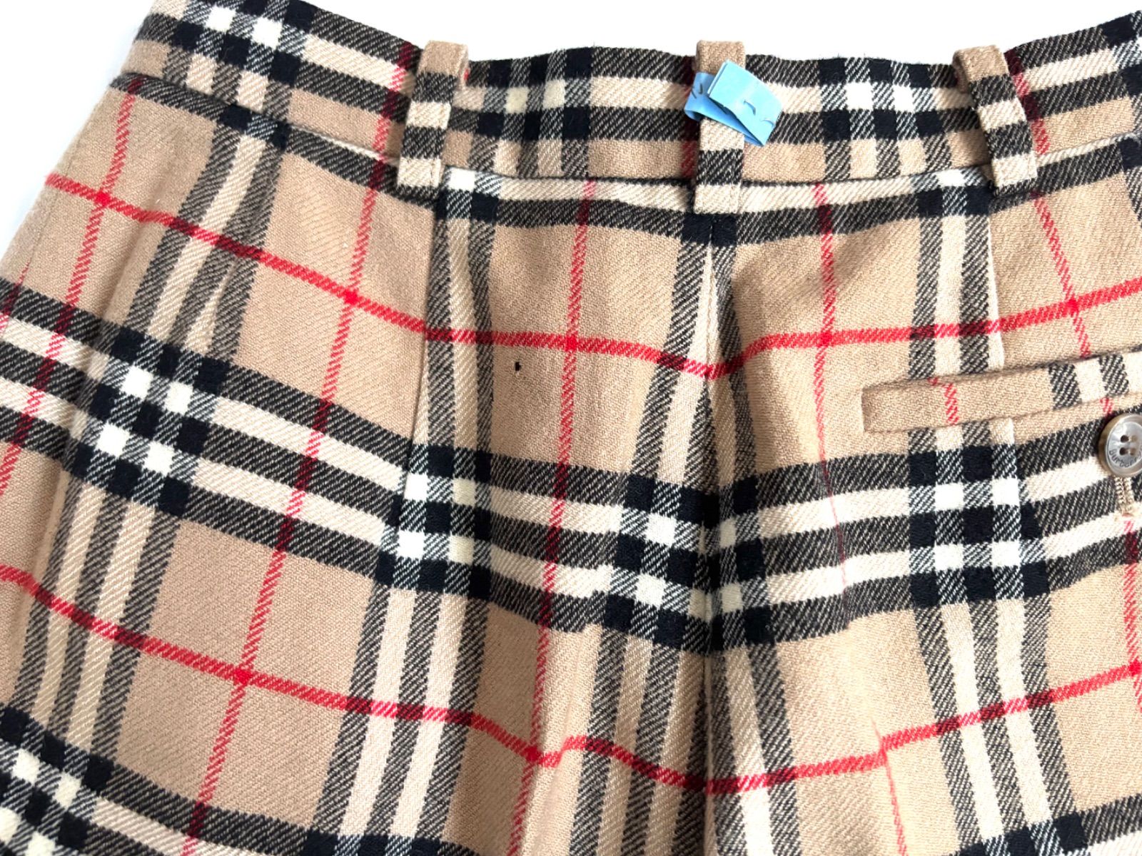 ★美品★Burberrys バーバリー キュロットパンツ ノバチェック L 希少✨バーバリー 2タックパンツ ウール ノバチェック 11号
