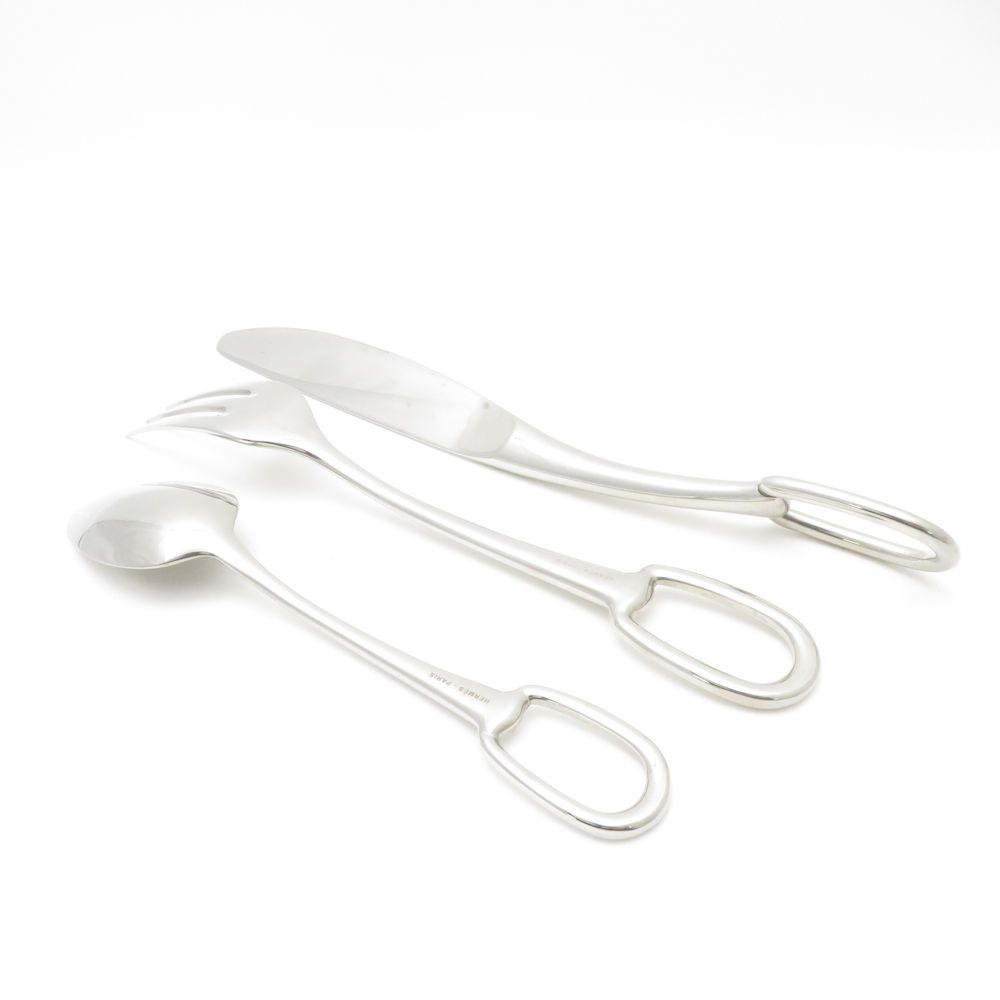 エルメス デザート デザートフォーク 〈アトラージュ〉 ステンレス