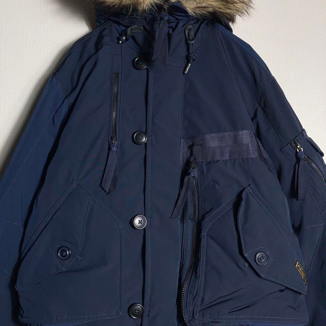 美品】RALPH LAUREN N-2B ダウン フライトジャケット 紺 S