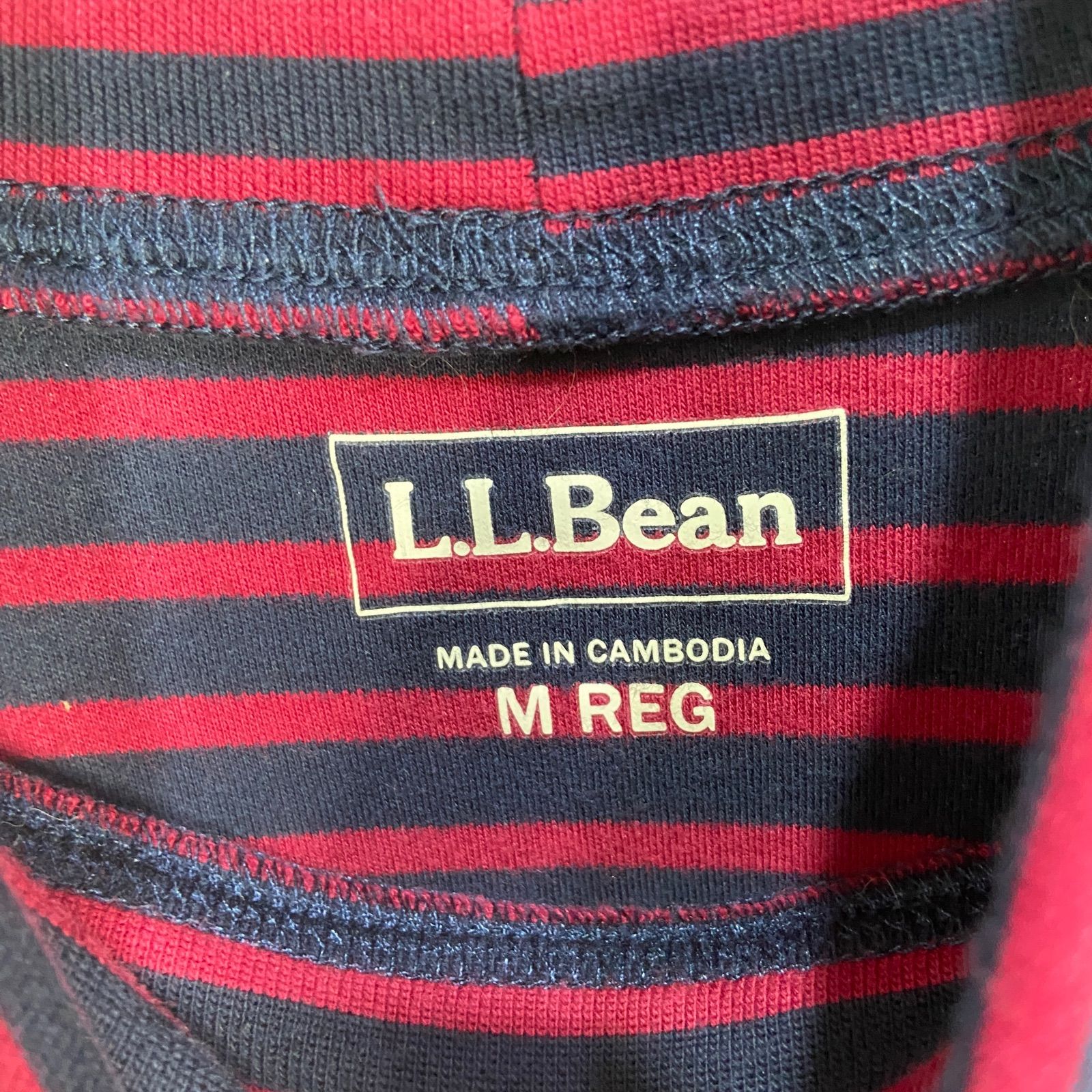 ☆LLBean☆エルエルビーン☆タートルネックボーダーカットソー☆長袖 