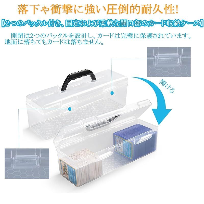 PROTEX FLEX 大型トレカケース 仕切り付き Yoimize ロングカードボックス 5枚仕切り板付き 手持ちトレカ