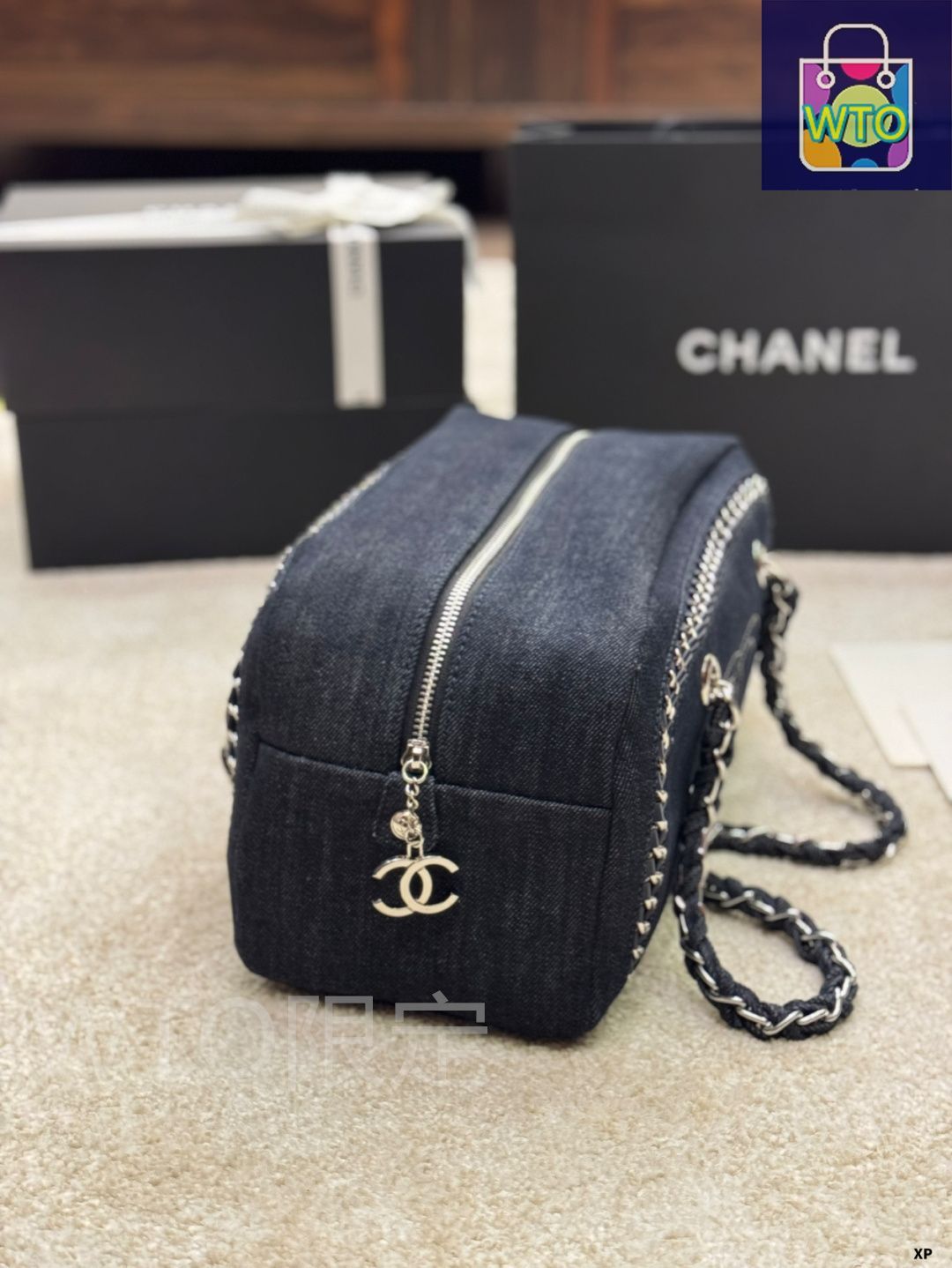 今日特価】Vintage CHANEL ボウリング シングルショルダーバッグ