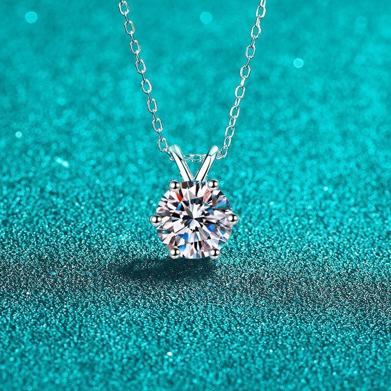 モアッサナイト ネックレス 3ct シルバー925 レディー 普段使い 冠婚 