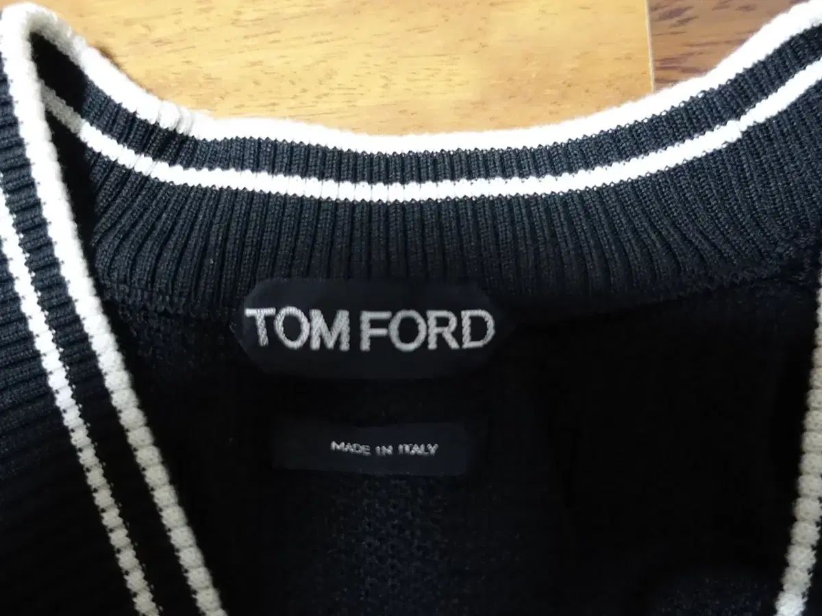 TOM FORD ブラックカーディガン TOM FORD トム・フォード ショールカラー カーディガン