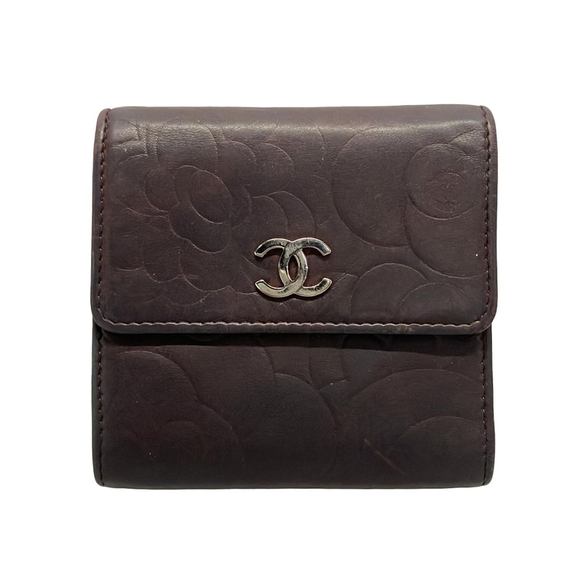 CHANEL(シャネル) Wホック財布 - ボルドー