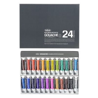 [Brand New, Shipped within 7 Business Days] Holbein Art Supplies 3715 Opaque Watercolor Paint (Gouache) 15ml G715 24 Color Set [Okinawa Remote Islands Unsellable]
