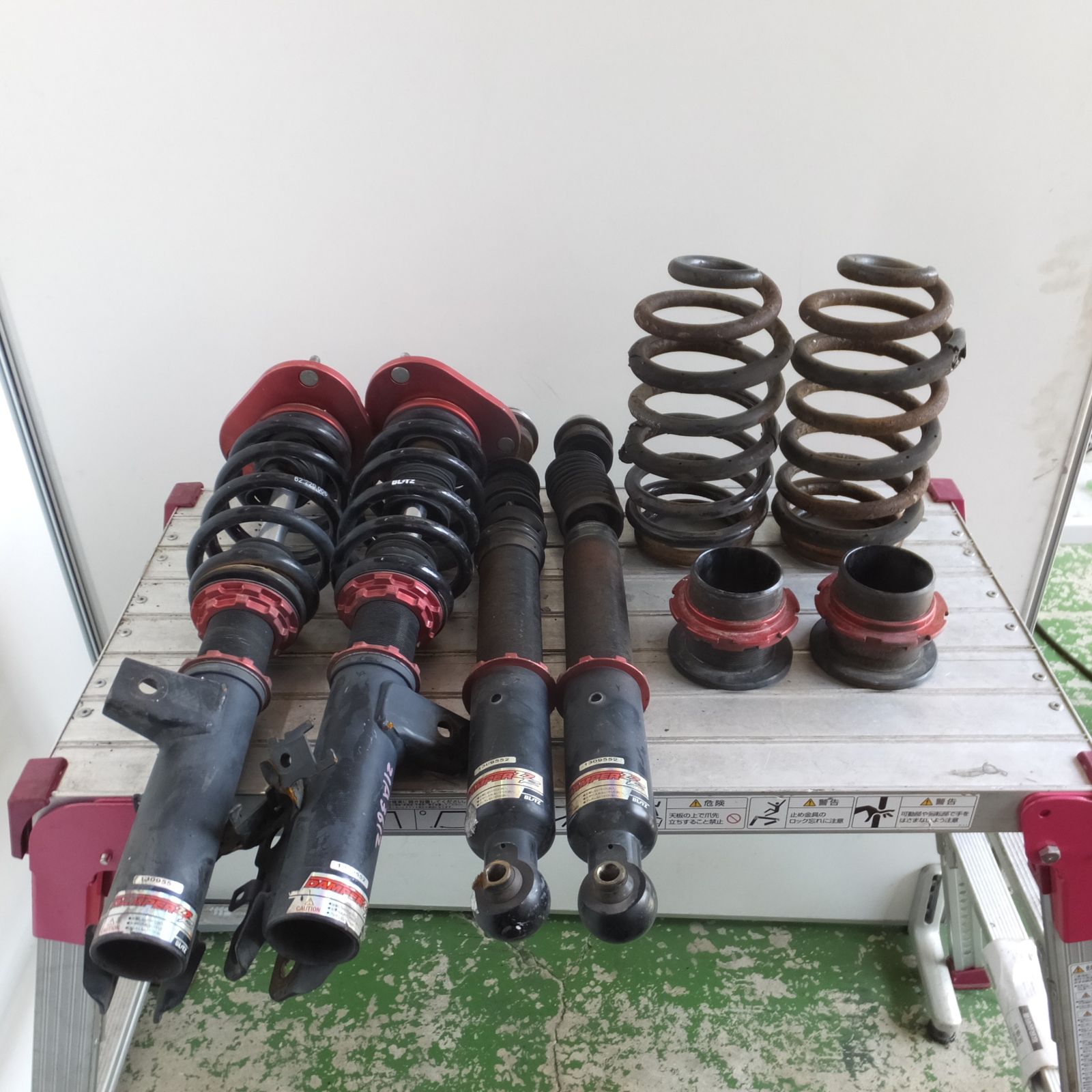 ◆GGH20系 アルファード ヴェルファイア BLITZ サスペンション DAMPER ZZR 車高調 ブリッツ ダンパー ZZ-R 現状品◆