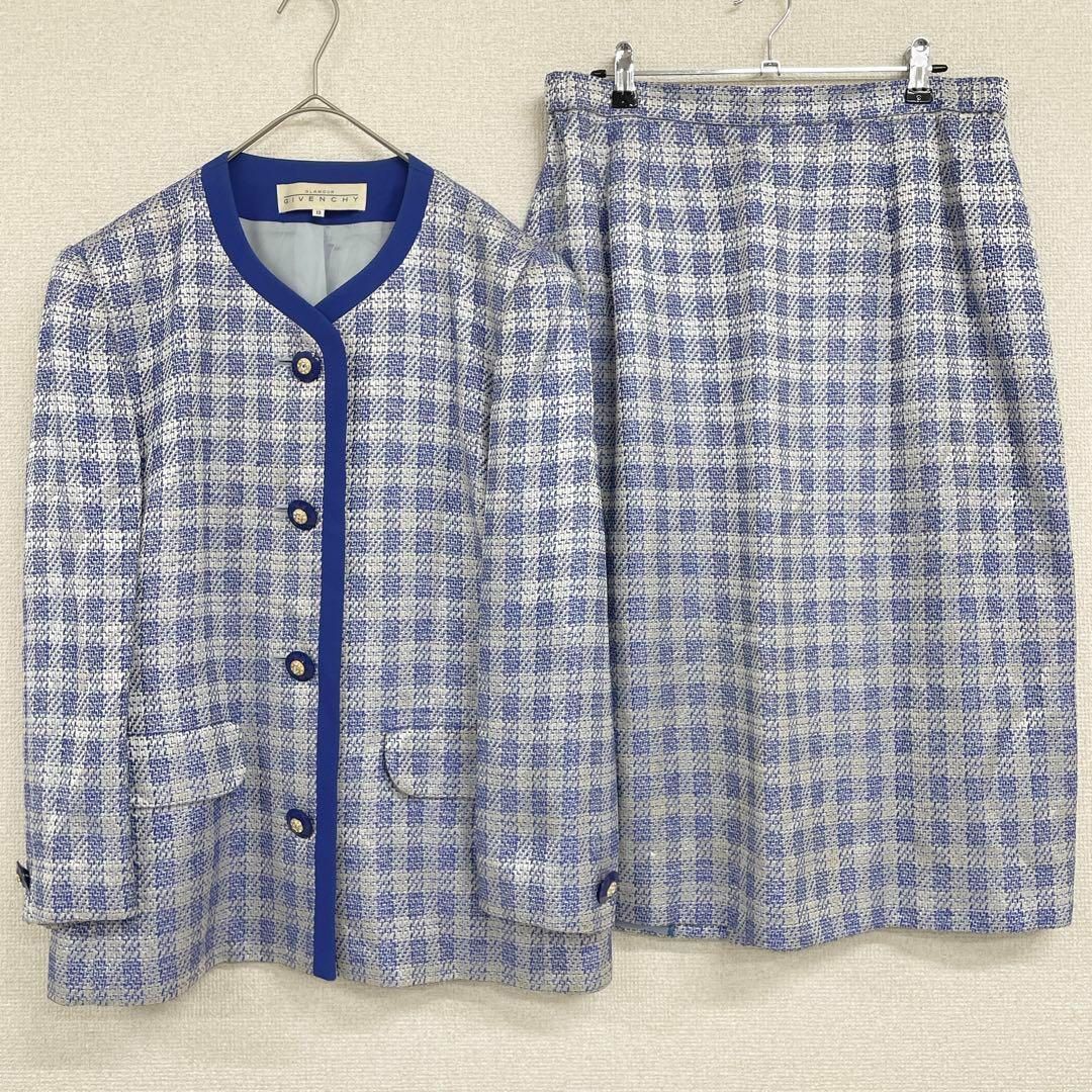 ◎GIVENCHY ジバンシー セットアップ ノーカラージャケット スカート 2
