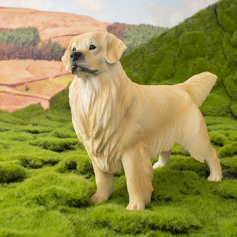 リアル 犬 ゴールデンレトリバー 22cm 置物 かわいい 樹脂 動物