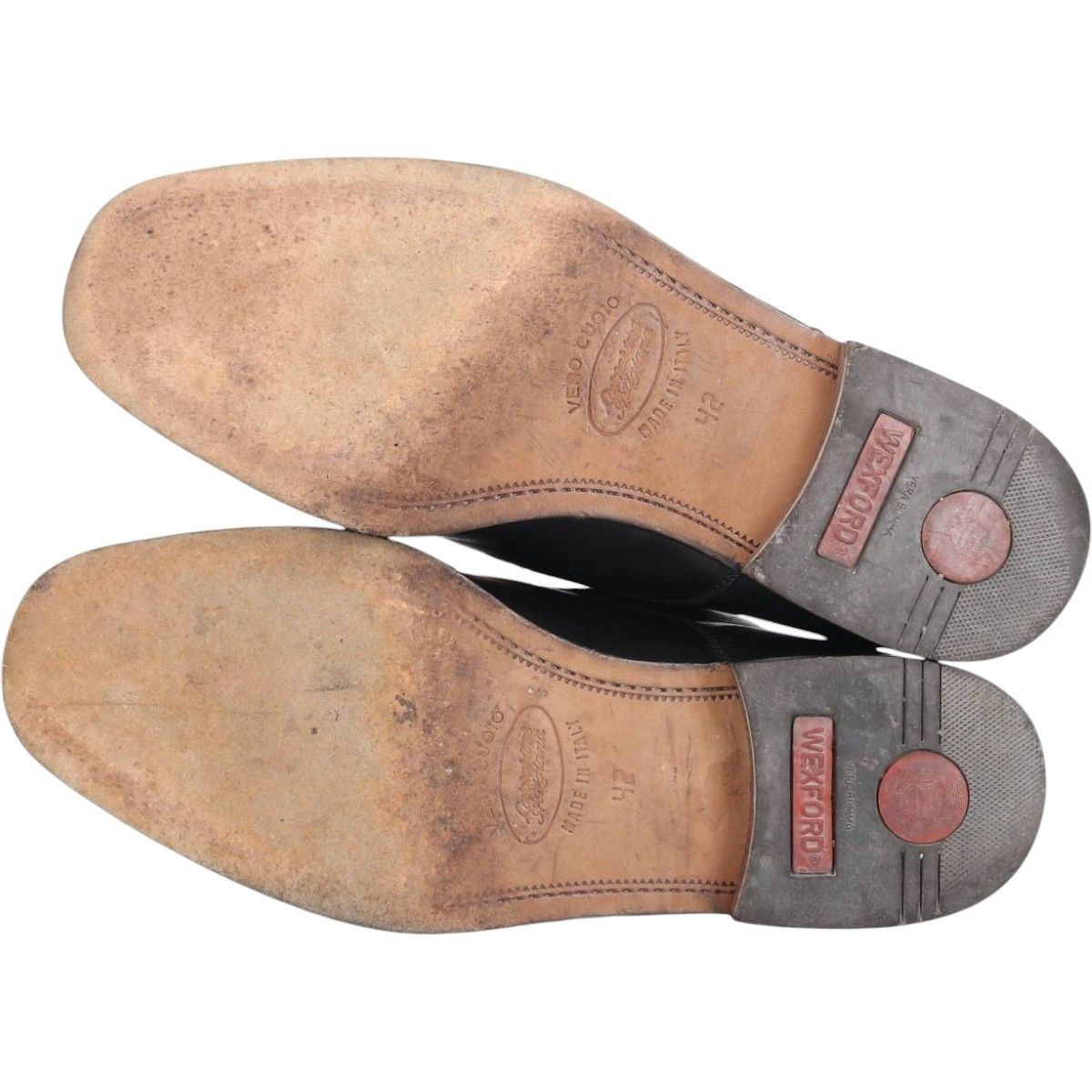  古着 ストレートチップシューズ イタリア製 42 メンズ26.5 cm相当 saa 013947 デッキシューズ 靴