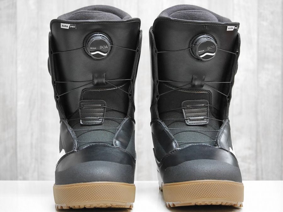 26 VANS AURA PRO - 26.0 BLACK WHITE スノーボード ブーツ ダブルボア