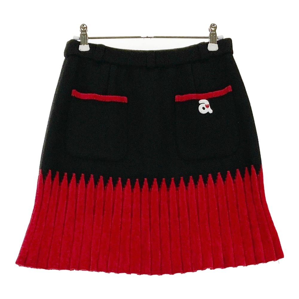 サイズ：38 ARCHIVIO アルチビオ ニットスカート ブラック系