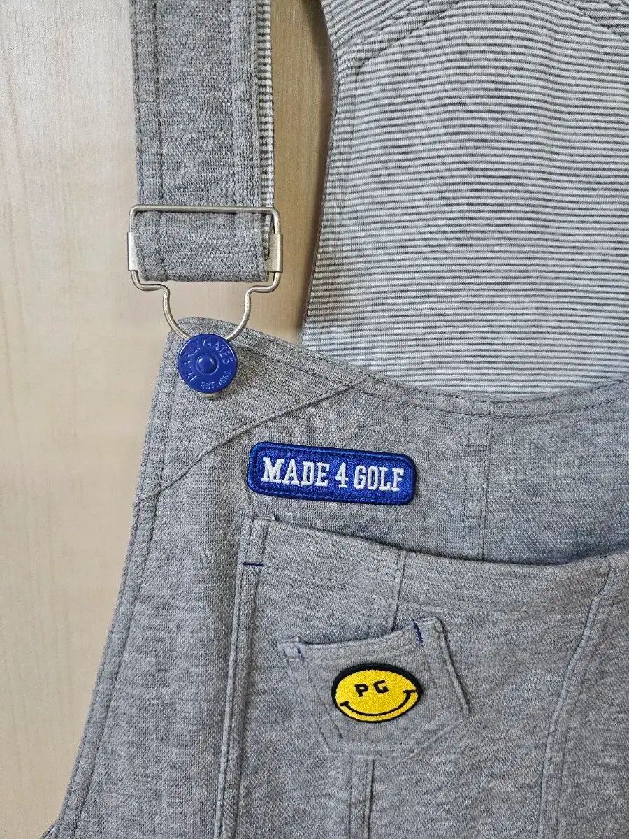 パーリーゲイツ メイドフォーゴルフ グレー サスペンダー ハーフパンツ