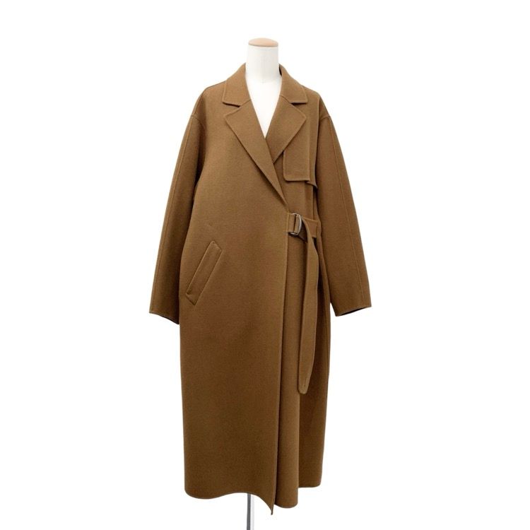 ♥品 LOHEN ローヘン ロングタイロッケンウールリバーコート キャメル F LH22W-CO048