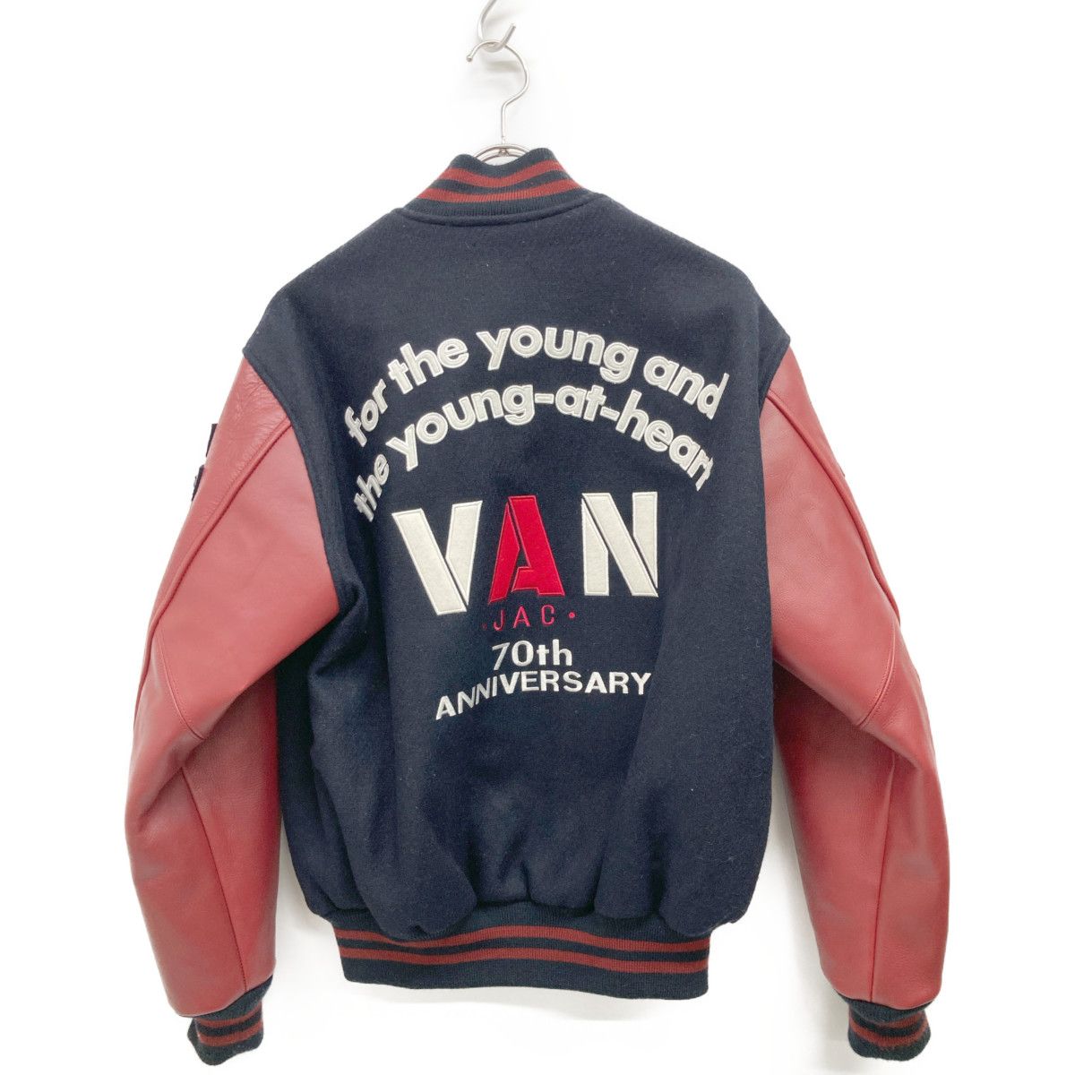 VAN JACKET ヴァンジャケット 2018 ﾈｲﾋﾞｰ×ﾚｯﾄﾞ JW-18506 70周年