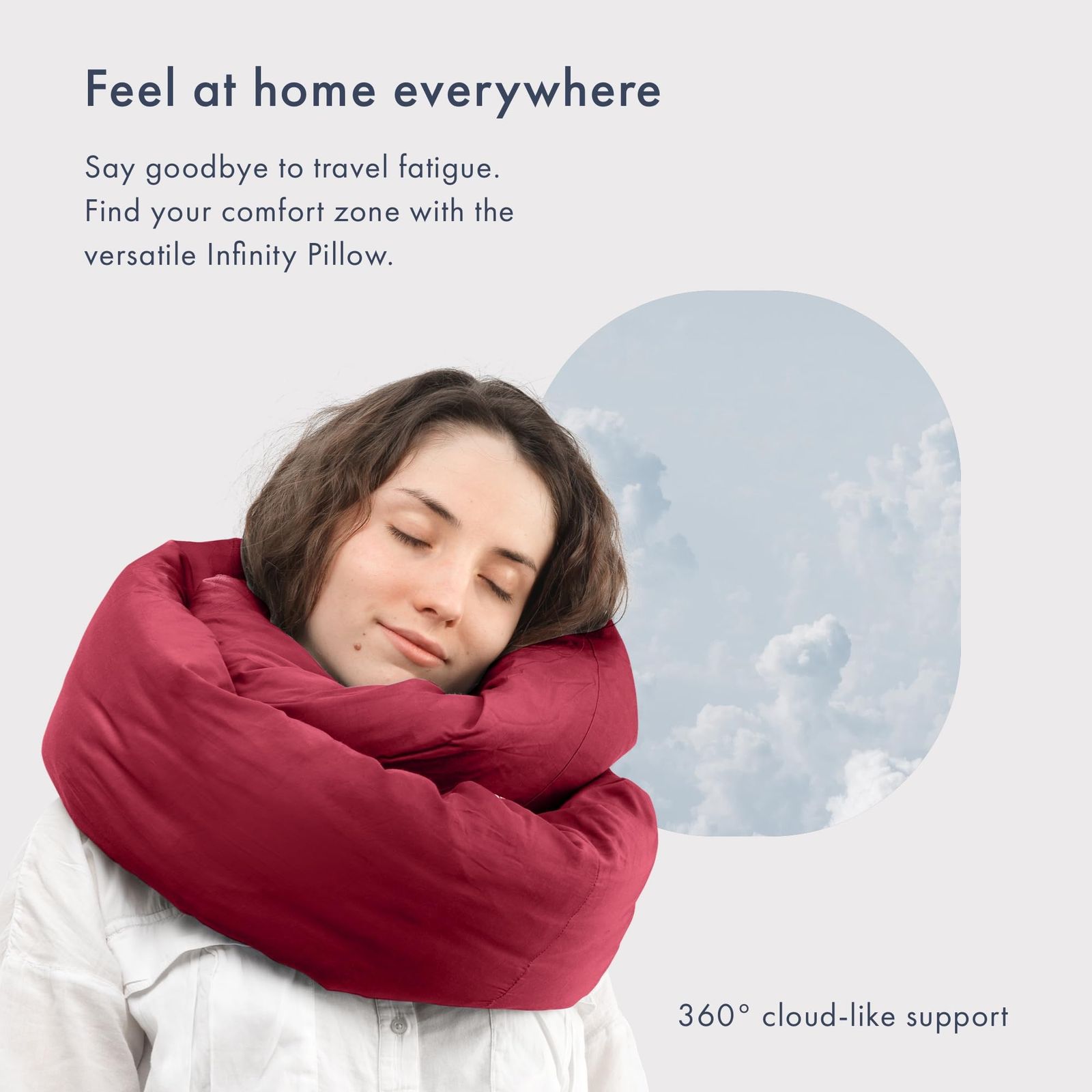 Huzi Infinity Pillow (インフィニティーピロー) - トラベルピロー 