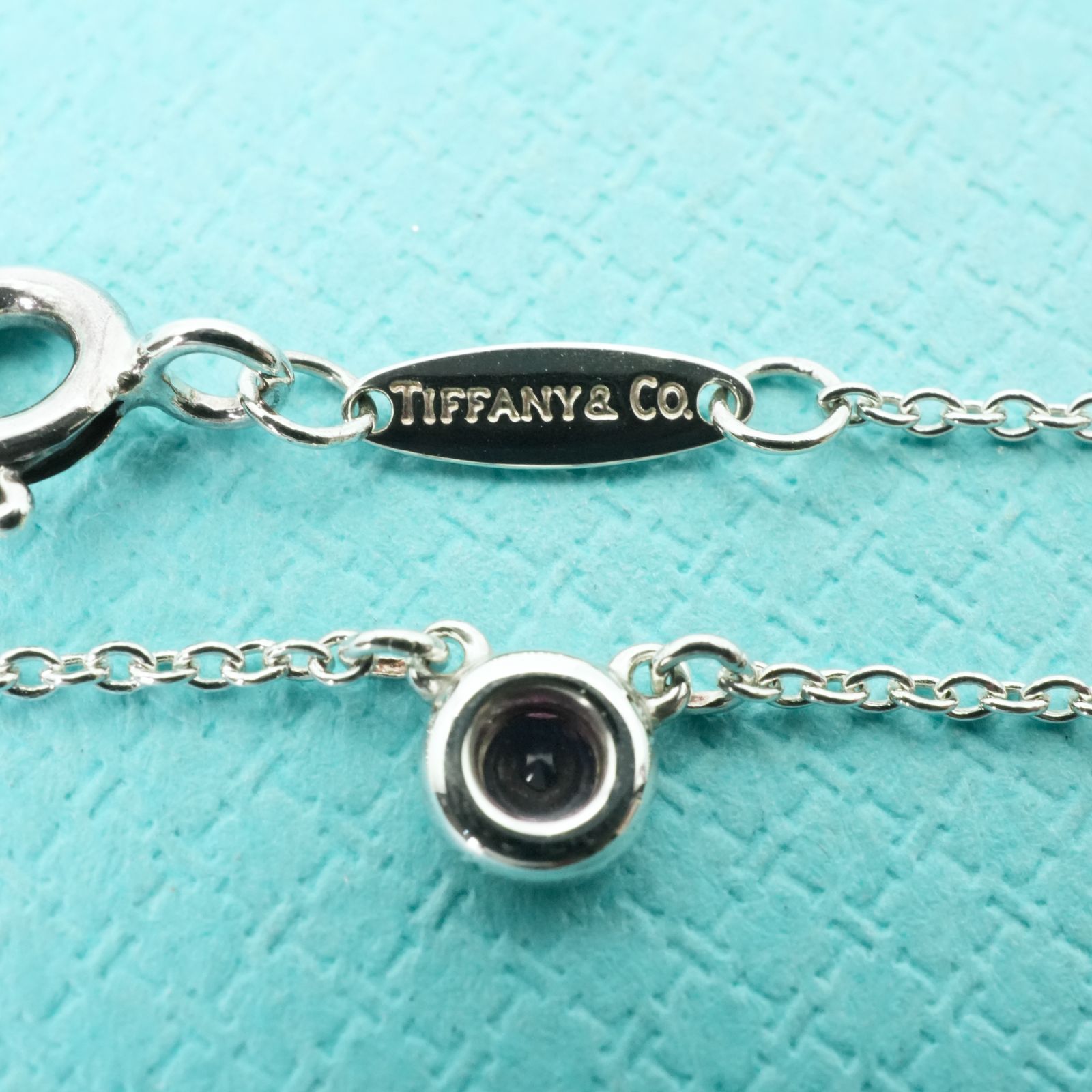 【極美品】ティファニー　バイザヤード　ピンクサファイア　ネックレス 極美品 ティファニー ピンクサファイア バイザヤード ネックレス