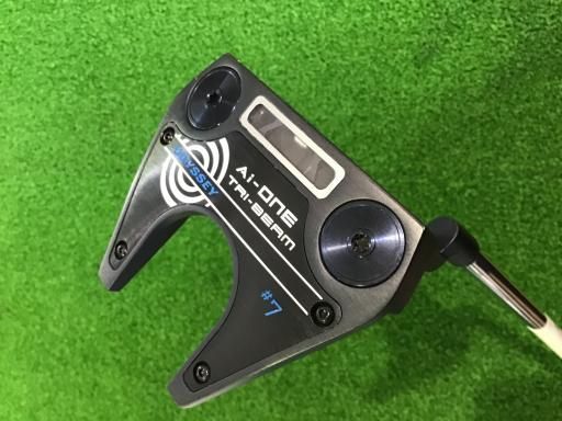 オデッセイ Ai-ONE TRI-BEAM 7 34インチ パター PT STROKE LAB 90 スチール フレックスその他 メンズ 男性用 右利き 右用 Bランク ゴルフクラブ