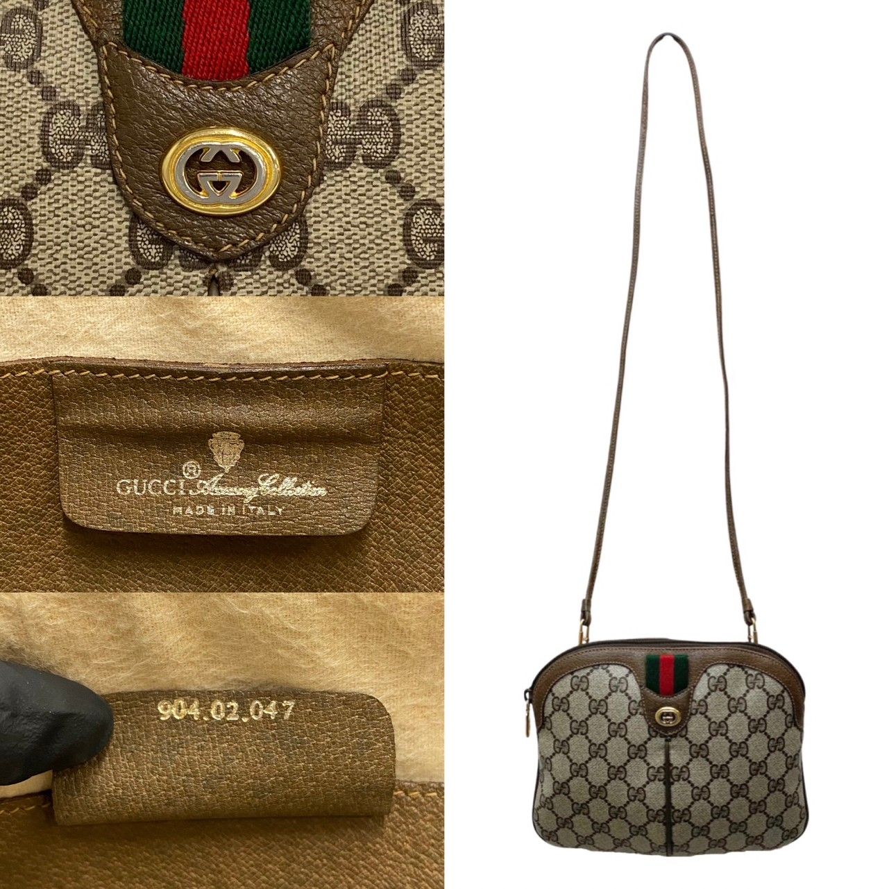 極 美品 GUCCI グッチ オールドグッチ ヴィンテージ シェリー