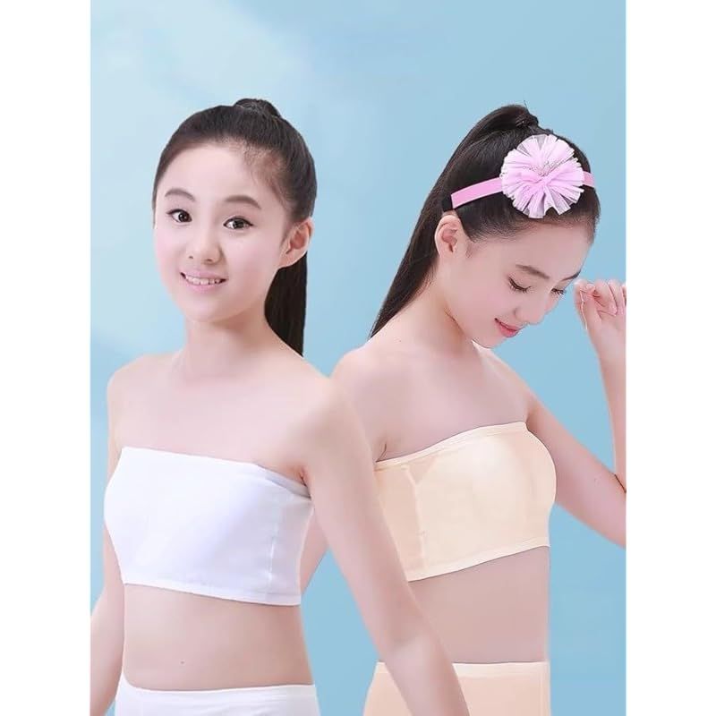 新品】 [ZGKULAEAOW] チューブトップ キッズ パッド付き ストラップ