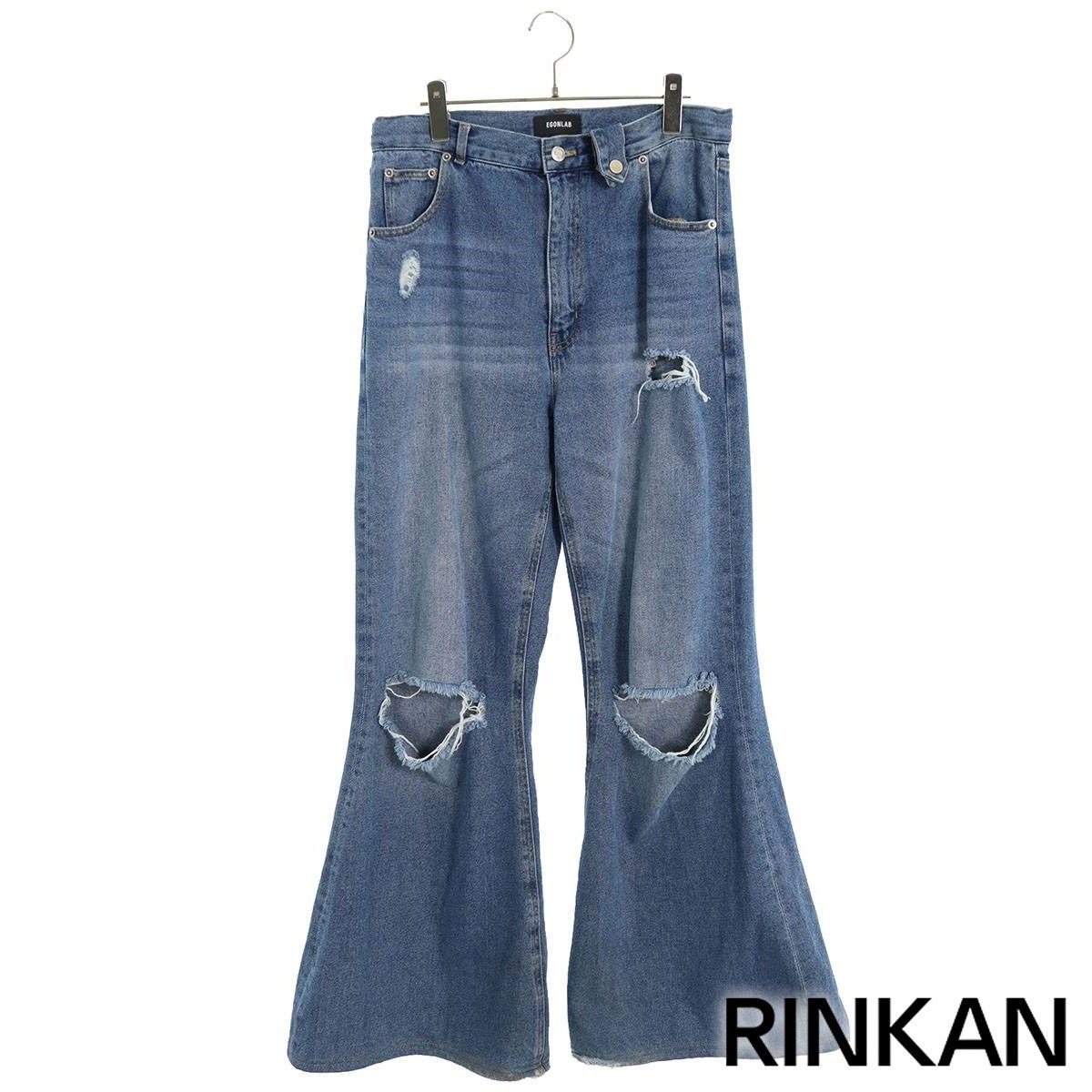 美品　21aw egon lab フレアパンツ　46 バレンシアガ BALENCIAGA - FLARED CARGO / フレアカーゴパンツ / ブラック | LATIN EVE