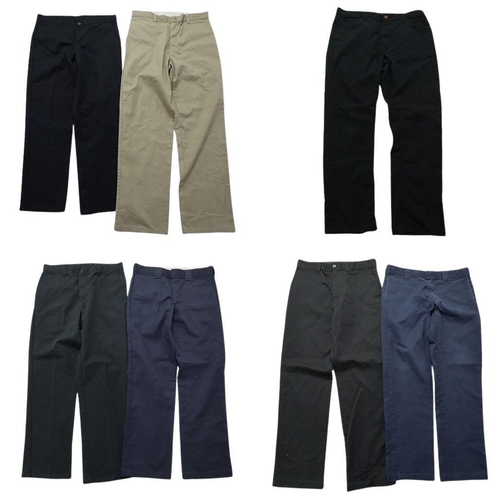 古着卸 まとめ売り ディッキーズ Dickies パンツMIX 7枚セット メンズ 34 ワークパンツ チノパン ストレート 古着 NB9732