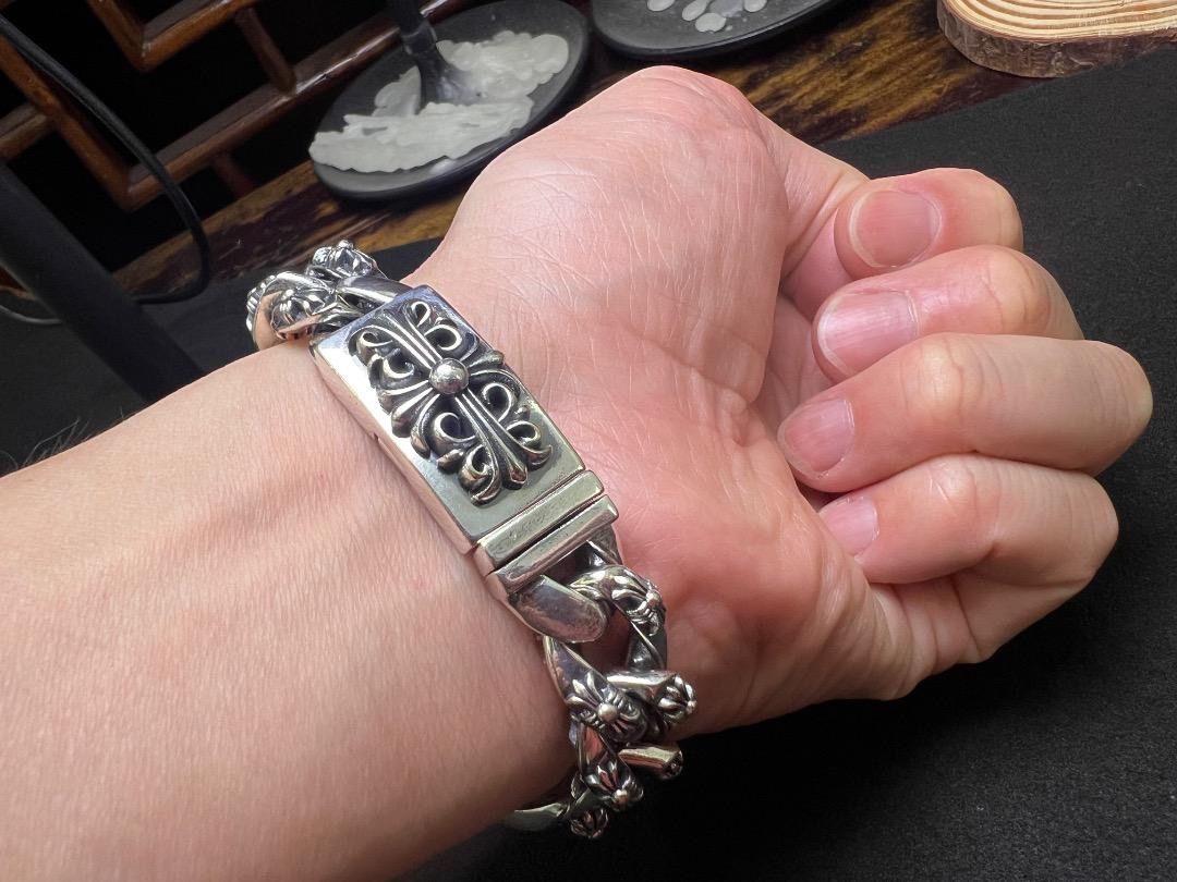 ⭐️JUE　Apple Watch　シルバー細身ミリタリー　16.5cm　刻印有り
