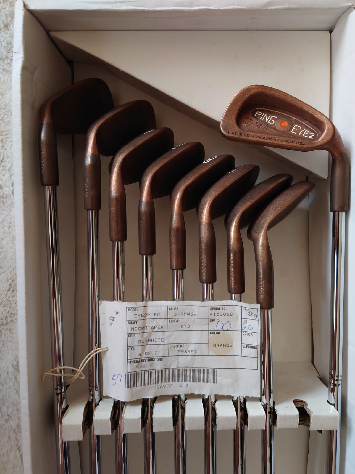 PING EYE2+ BeCu SW ベリリウムカッパー 決算セール!! 激レア 超希少 未使用品 PING EYE2 PLUS Beryllium