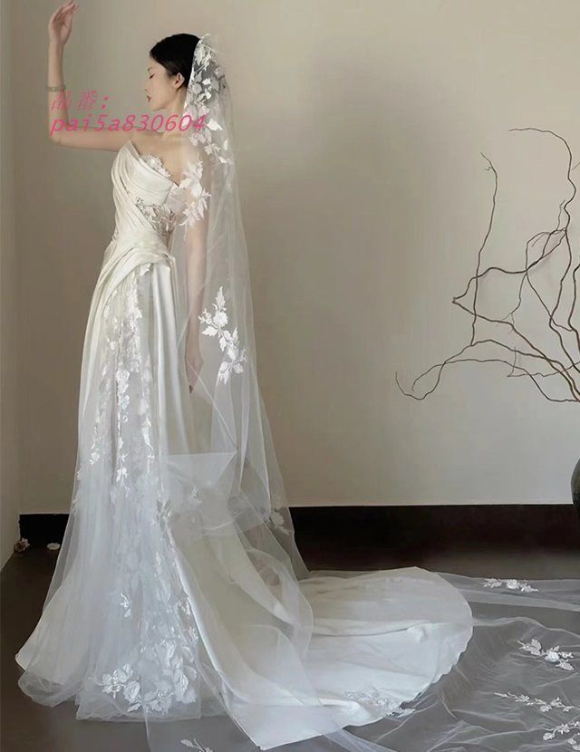 ウェディングドレス チュール オフショルダー ウェディングドレス 大きいサイズ 3L 前撮り 4L 二次会シンプル ウェディングドレス 上品 小さいサイズ pai5a830604