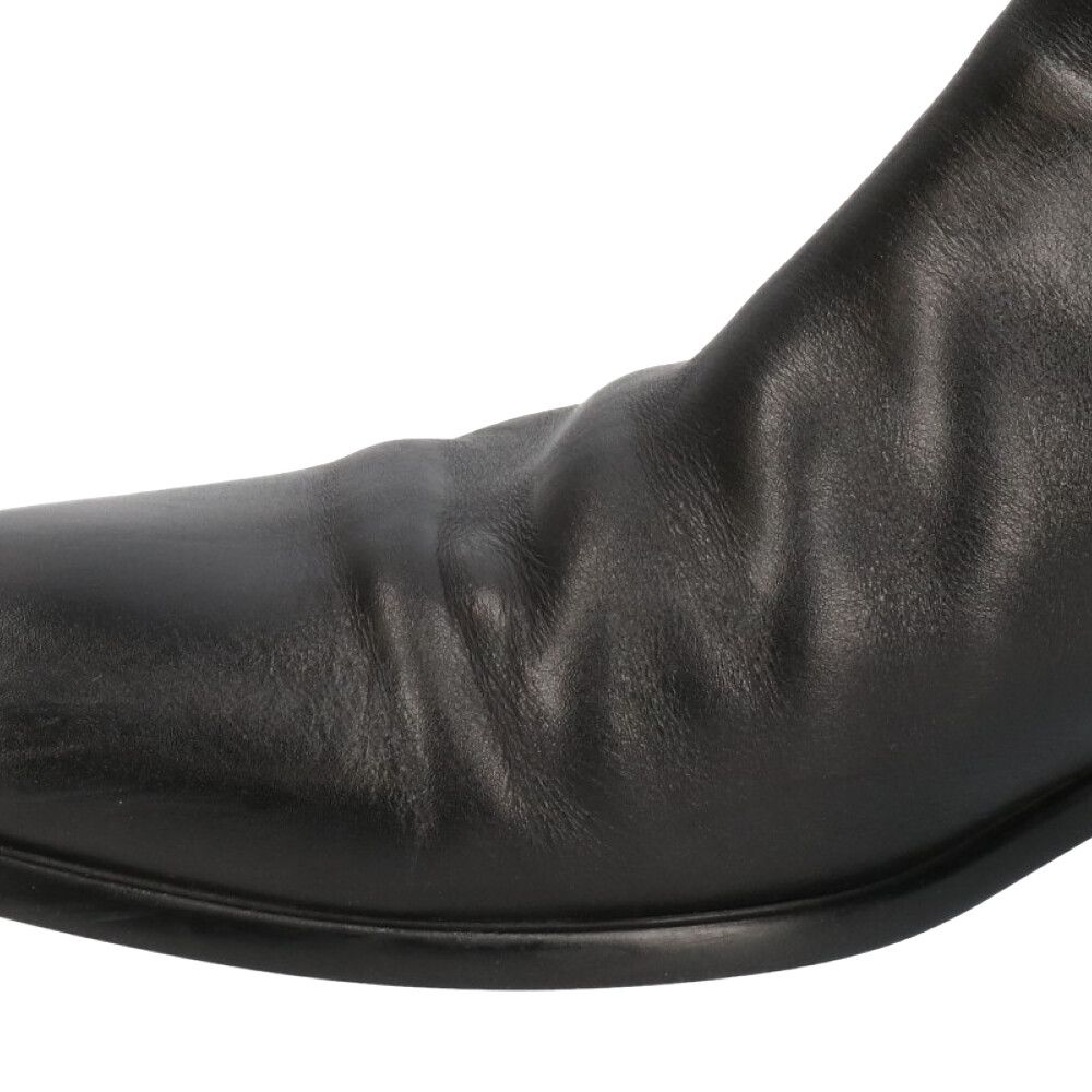 PRADA (プラダ) アンクルベルトレザーブーツ ブラック 2TC029 8.5