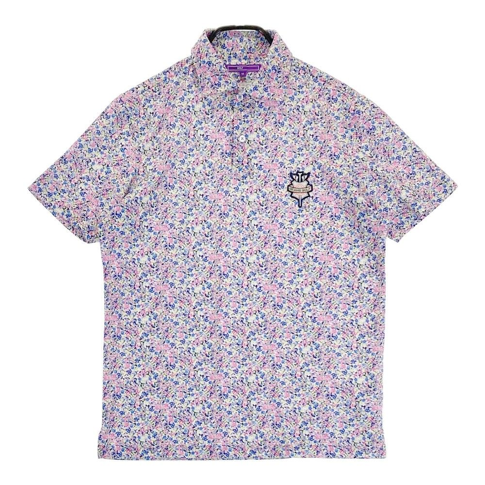 BEAMS GOLF ゴルフウェア メンズ 花柄 ポロシャツ 半袖 Mサイズ BEAMS