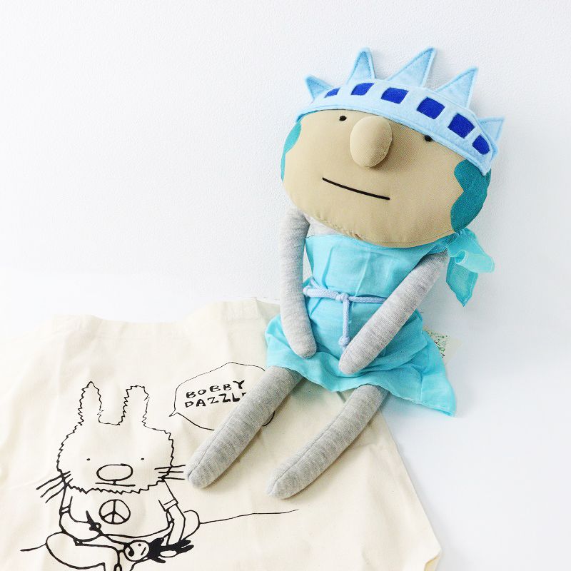 美品 タグ付き ボビーダズラー BOBBY DAZZLER 自由の女神 ぬいぐるみ 一点物/雑貨 ロンドン エコバッグ付【2400014059373】 美品 タグ付き ボビーダズラー BOBBY DAZZLER 自由の女神