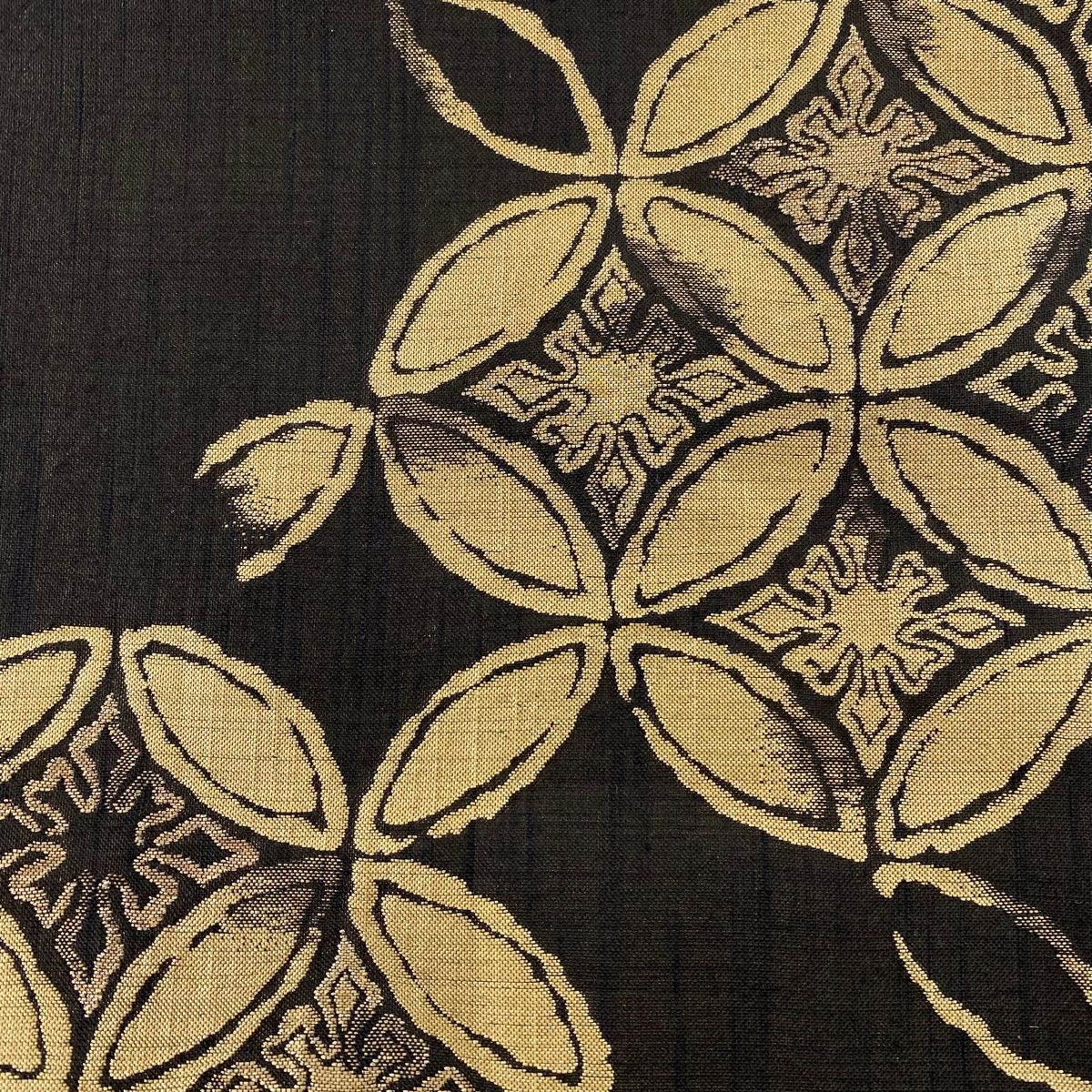 袋帯 美品 名品 七宝 金糸 箔 焦茶色 六通 正絹 【中古】 - メルカリ