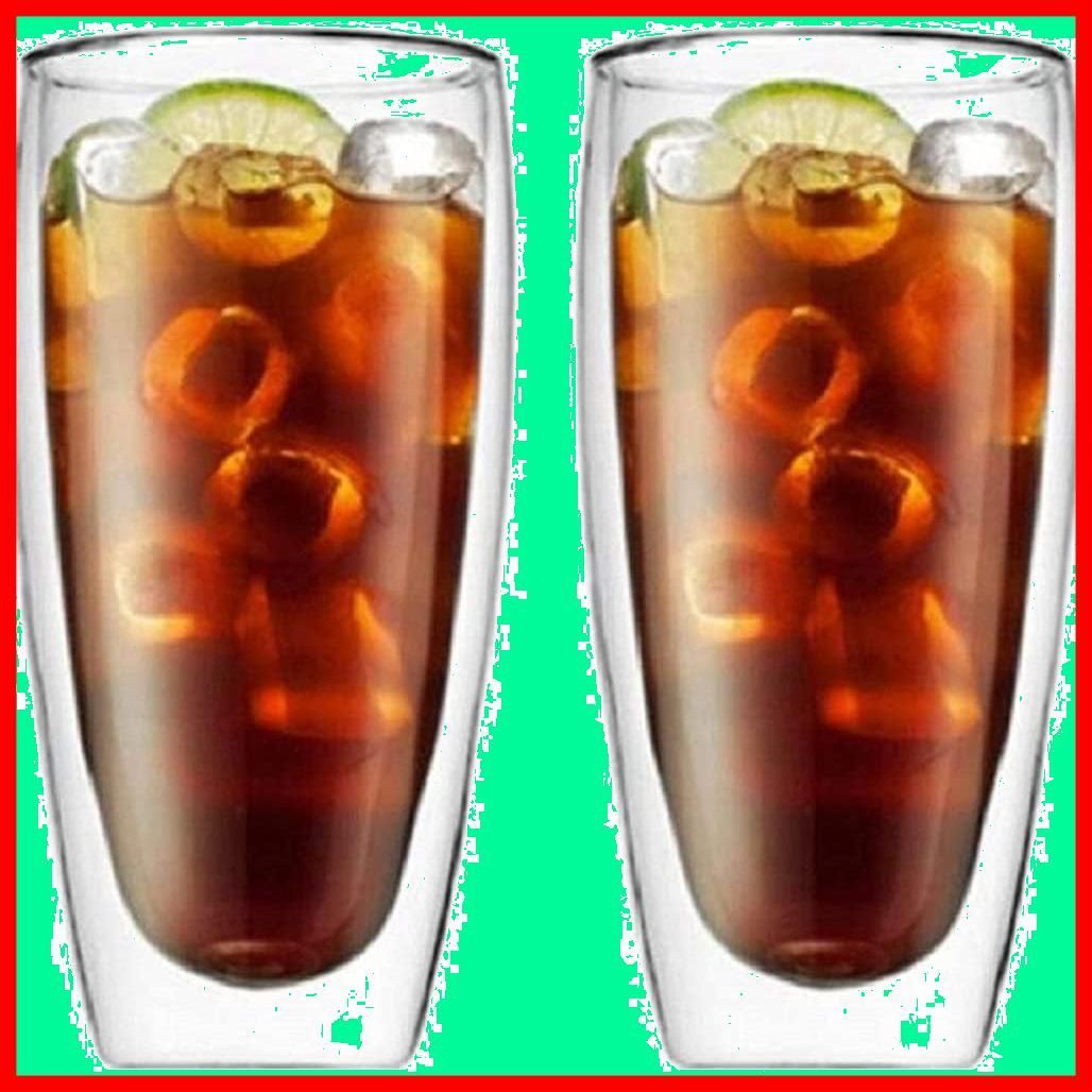 【在庫処分】耐熱 カップ 二重構造 タンブラー (600ml グラス ダブルウォール 2個セット.) 【morningplace】