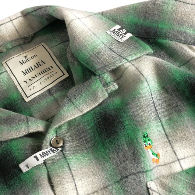 ミハラヤスヒロ ドッキングチェックシャツ巻きパンツ HISASHI氏 マオ氏着 ミハラヤスヒロ MIHARA YASUHIRO 25SS Hem Layer Checkered