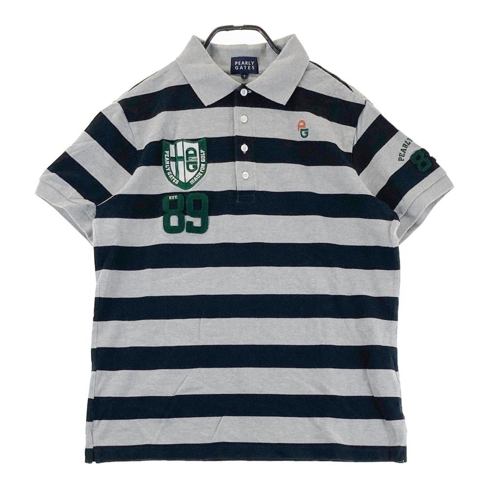 PEARLY GATES パーリーゲイツ 半袖ポロシャツ ネイビー系 2