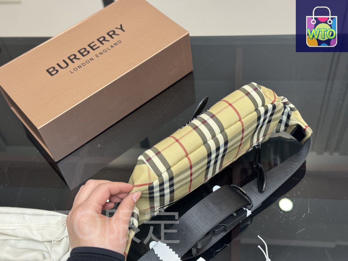 今日特価】Burberry ワイストバッグ 25×15cm-WTO輸入1 - メルカリ