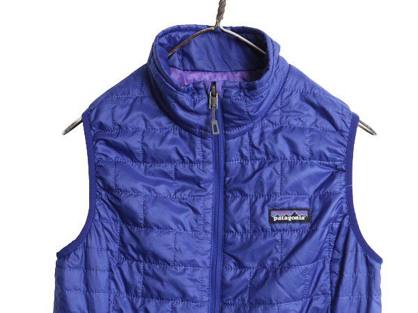 patagonia - 19年製 パタゴニア ナノ パフ ベスト レディース S / Patagonia 中綿 ナイロン キルティング フルジップ アウトドア パッカブル 重ね着 黒 19年製 パタゴニア ナノ パフ ベスト レディース S / Patagonia