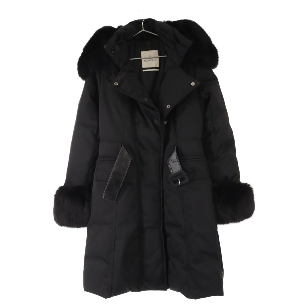 MONCLER モンクレール PREMIERE ファー付き ロング ダウンコート ブラック 49365/97/54027 MONCLER (モンクレール) PREMIERE ファー付き ロング ダウンコート
