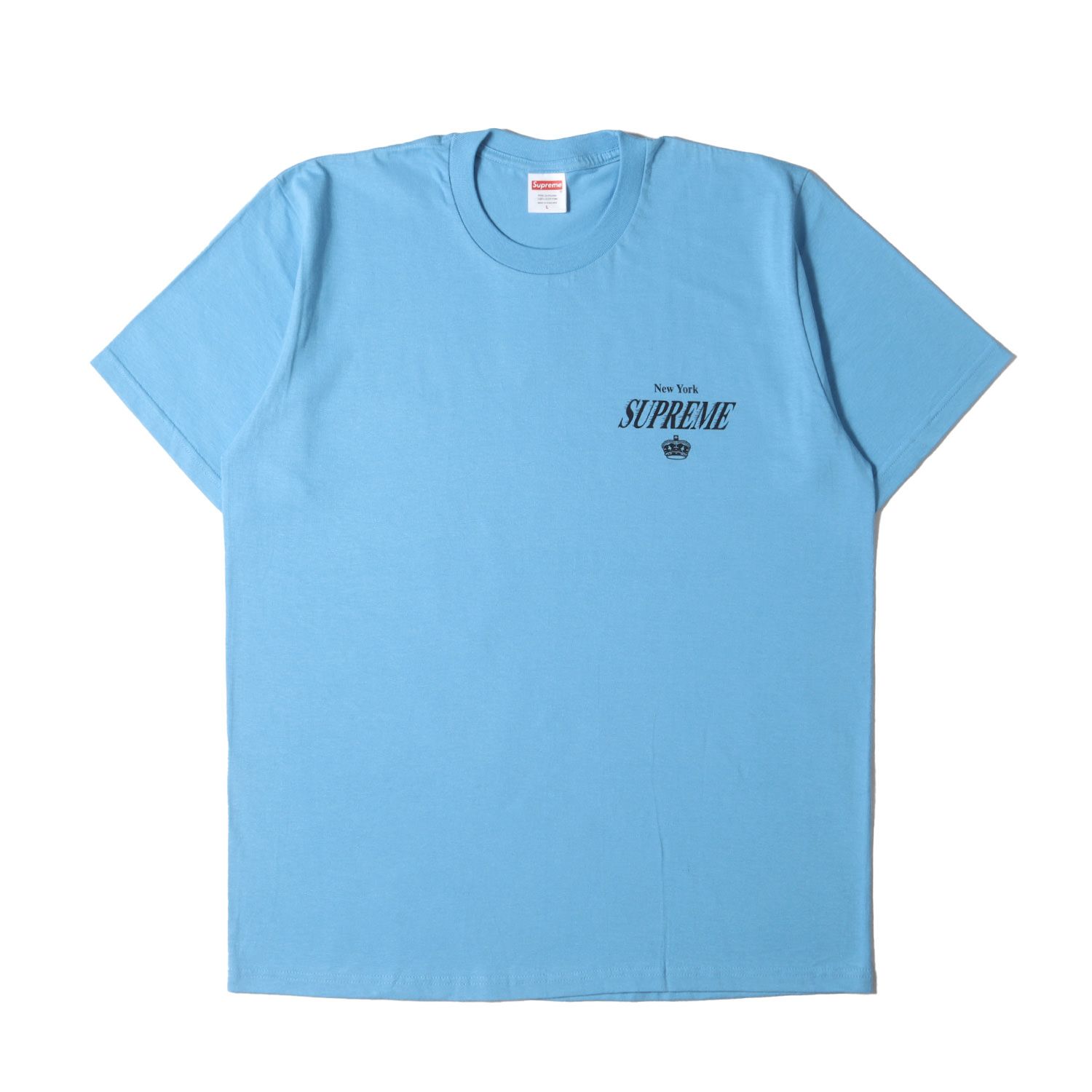 新品同様 Supreme シュプリーム Tシャツ サイズ:L 24AW キングスロゴ クルーネックTシャツ (4 Life Tee) ブライトブルー トップス カットソー 半袖【メンズ】
